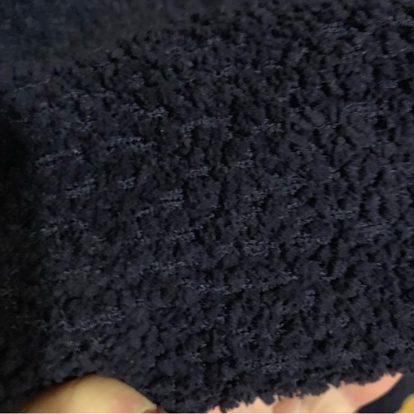 SANCTUARY NAVY BLUE TEDDY BEAR SWEATER SIZE L - Picture 5 of 7